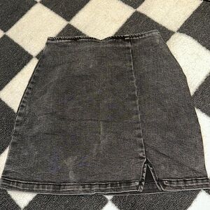 Wild fable target black jean skirt